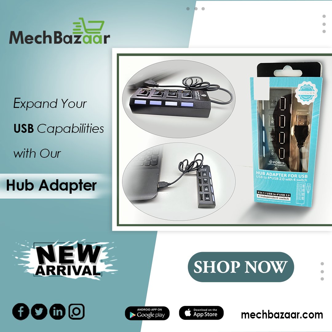 mechbazaar's tweet image. Effortlessly Connect Multiple Devices with Our Hub Adapter - Order Now!

Visit Us : mechbazaar.com

#USB #adapter #multipledevices #newarrivals #trending