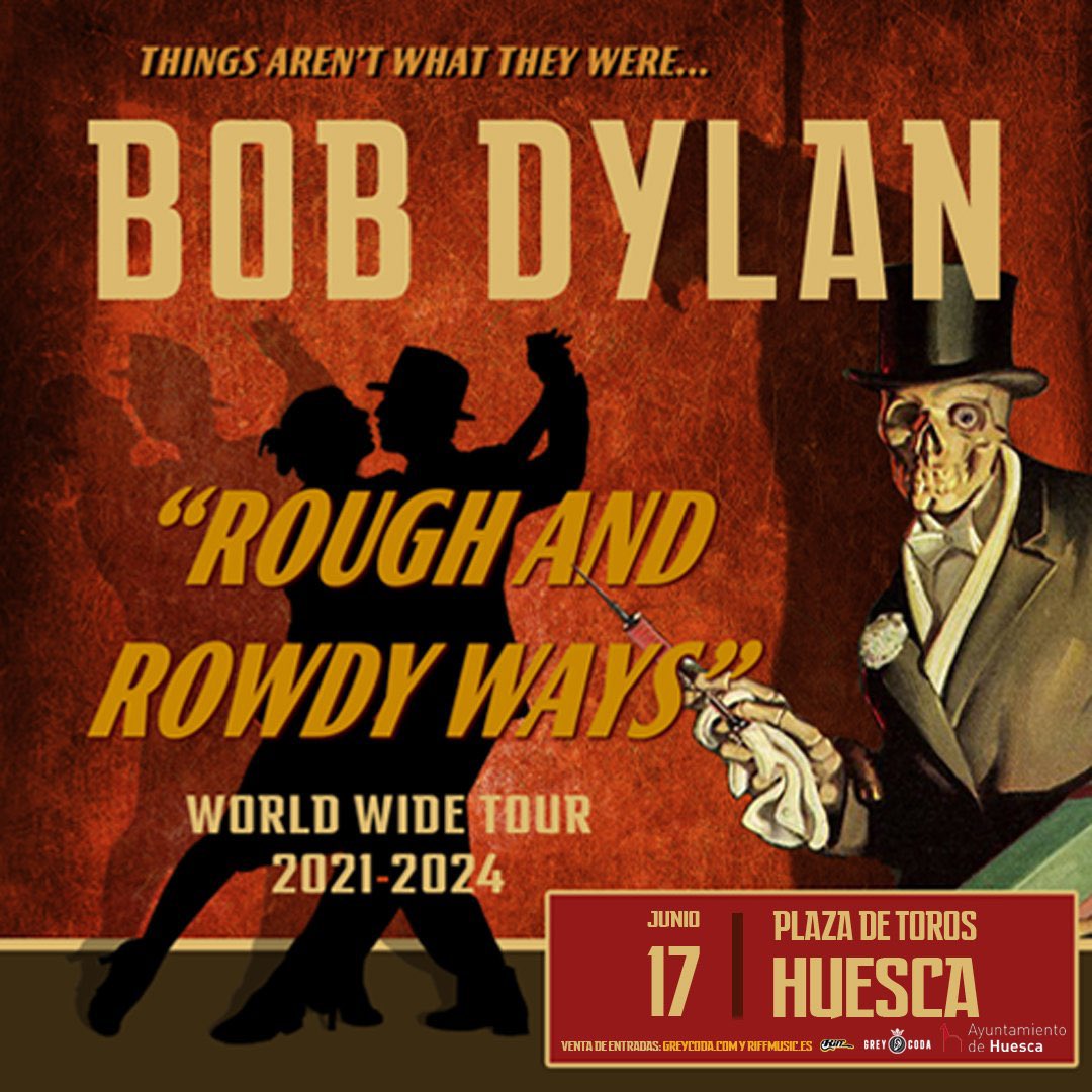 ¡Cartelazo de Bob Dylan en su gira por España!

Recordad, estará en Huesca para el próximo 17 de junio 📅