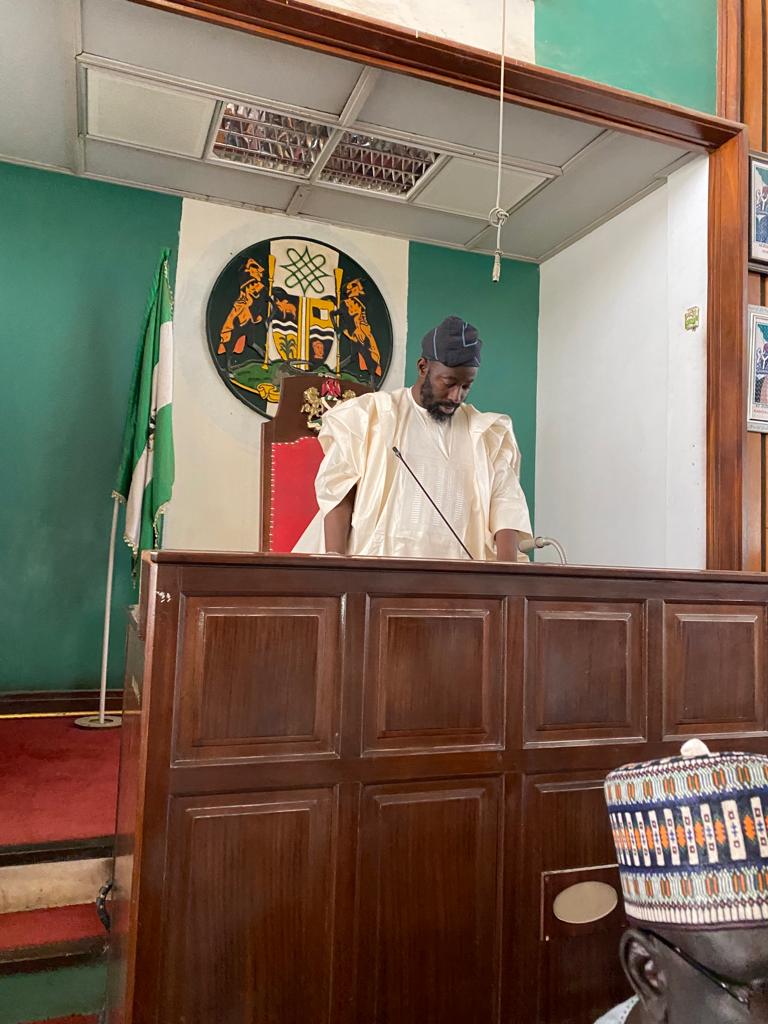Kadlegislature's tweet photo. At the Commencment of Business;

Notice of Presentation of Bills:

I) A Bill for A Law to Amend the Provision of Fine and         penalties in Laws of Kaduna State, 2023.

II) A Bill for A Law to provide for Social Security Scheme and for connected Matters, 2023.

. https://t.co/sgpEw2bL8O
