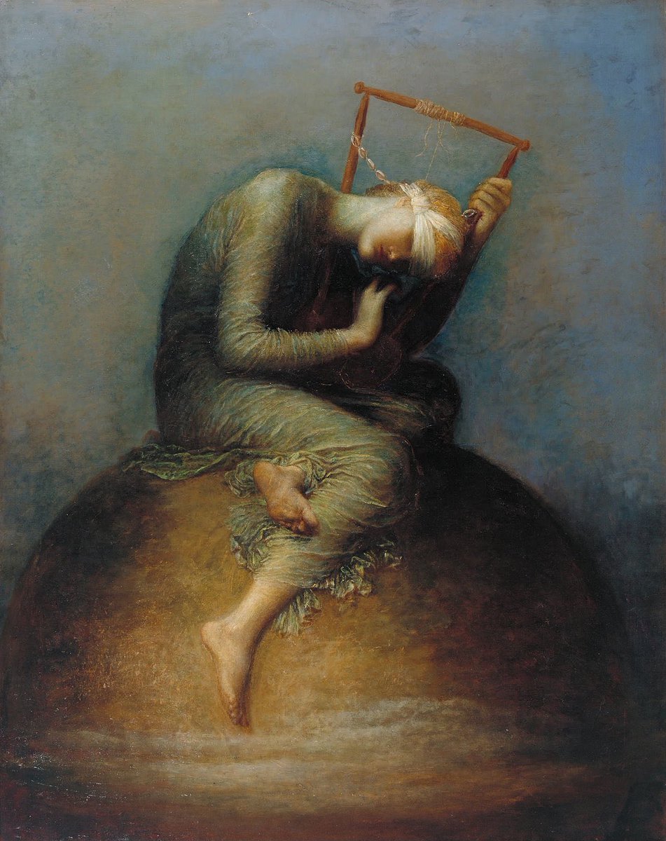 Hope ~ 1886
by George Frederic Watts 

#artwork #art #collection #fineartcatalog #fineart @Tate #london #britishpainter #arte #woman #hope #oiloncanvas #oil #painting