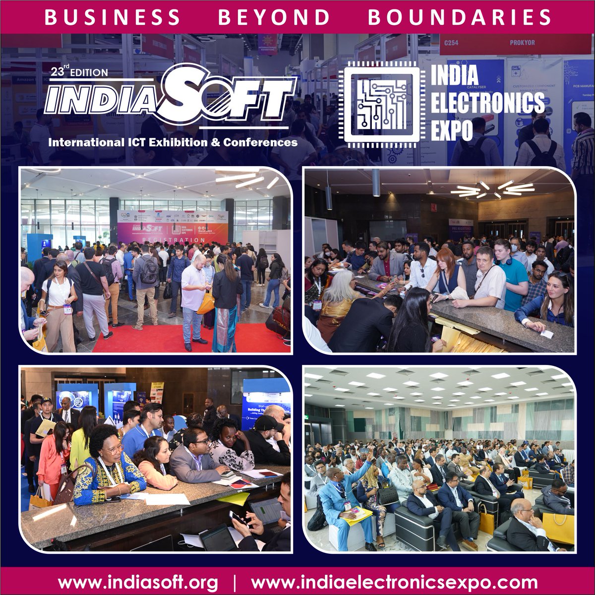 escnewdelhi's tweet photo. And we continue to update you on amazing edition of #Indiasoft2023 through some of the Clicks for your viewing pleasure. We are thrilled for the overwhelming response to 2024 editions January 17-19 with almost 50% of our exhibitors looking forward to join us back. Stay connected https://t.co/U1UlzHwMnj