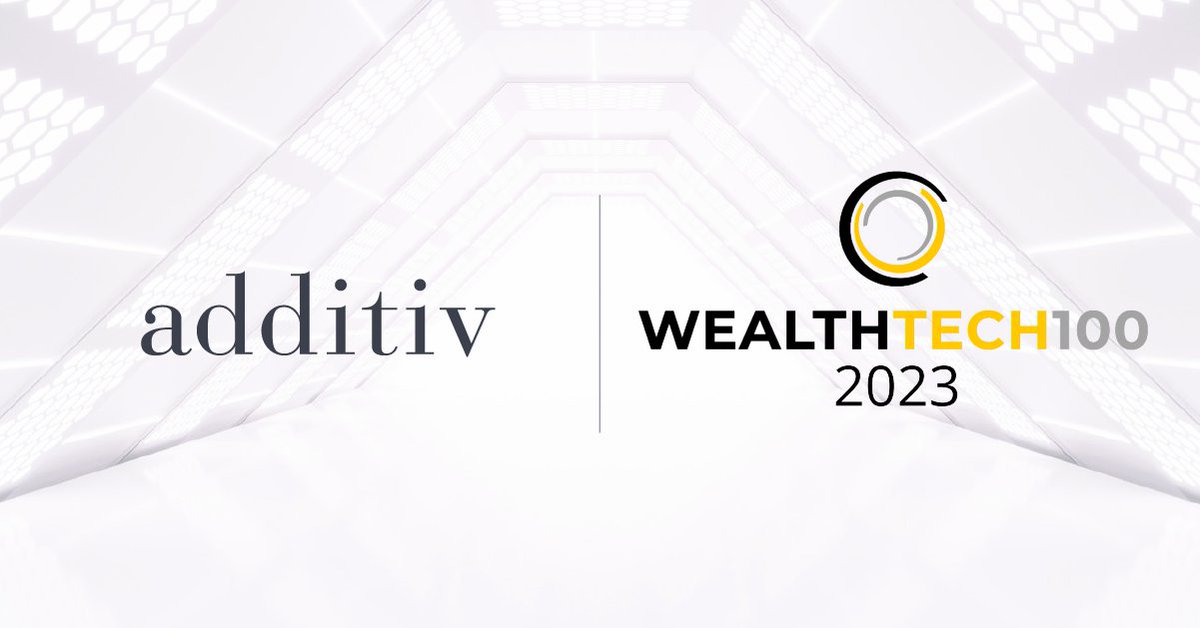 additivAG's tweet image. We are honoured to be part of the WealthTech 100 2023 list and be recognised as a leader in next-generation solutions providers shaping the future of the investment industry!
#WealthTech100 #WealthManagement  #embeddedfinance #orchestratedfinance #nextgeneration  #future #fintech
