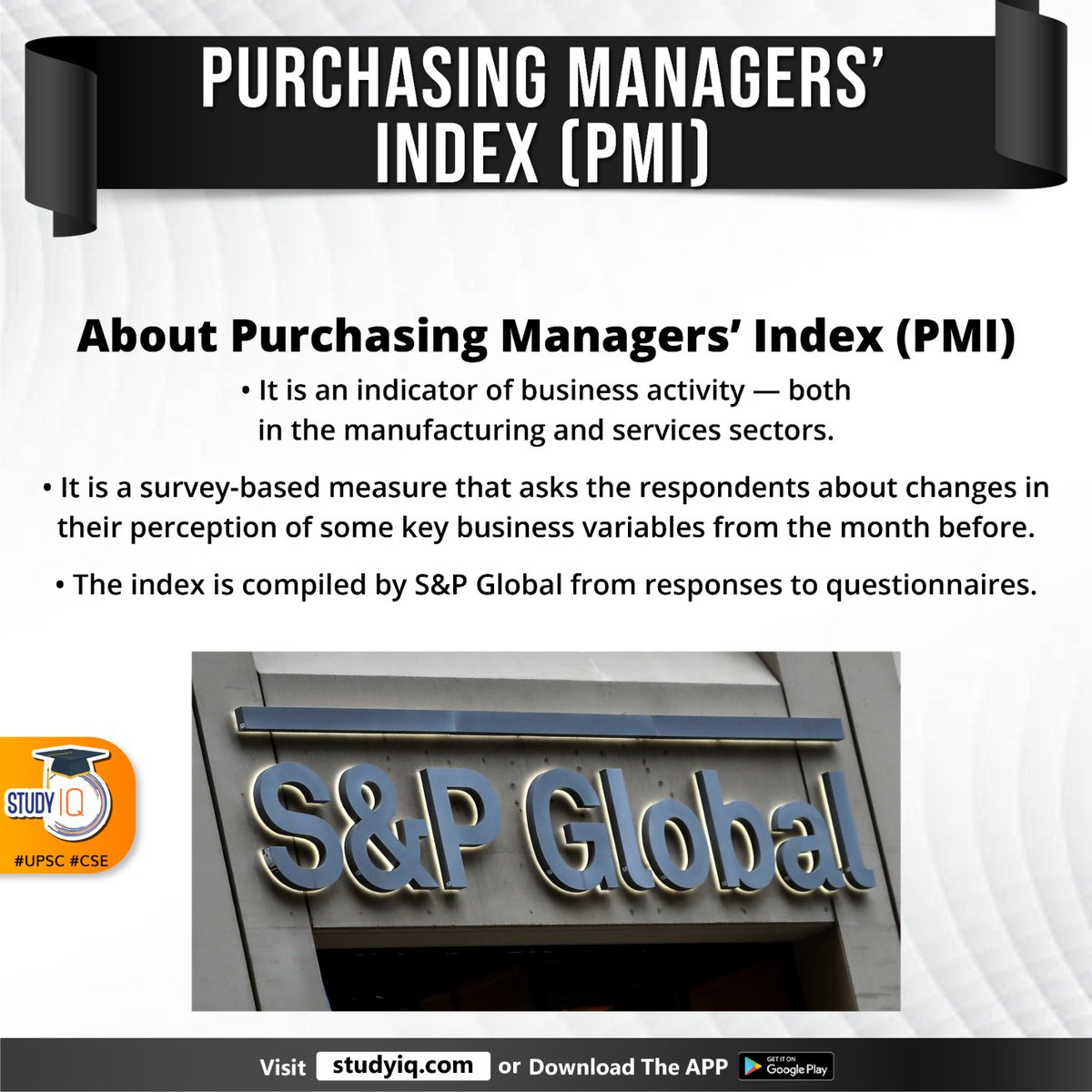 upsciq's tweet photo. Purchasing Managers Index (PMI)
#purchasingmanagersindex #pmi #sandp #globalindiamanufacturing #whyinnews #business #servicessectors #sandpglobal #businesskey #economy #manufacturing #interestrates #goodreading #economies #upsc #cse #ips #ias https://t.co/SjCq8LowNN