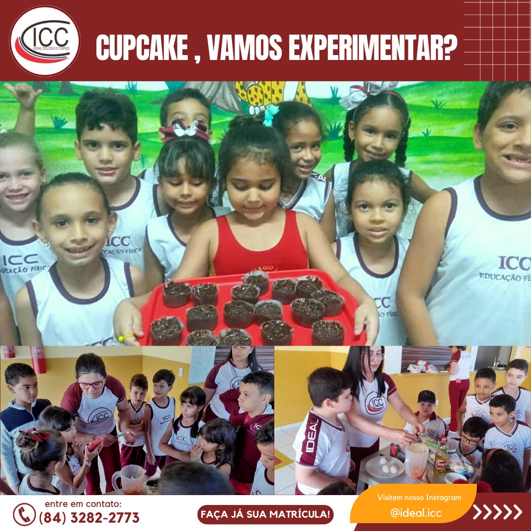 ideal_curso's tweet image. Vamos de culinária? Que tal um cupcake de cenoura? Vamos colocar a mão de massa? E assim, os alunos fizeram sua própria lembrança da Páscoa. E a degustação? Eles amaram. Junte-se a nós. Seja Ideal você também

#SouEscolaSas
#capcake
#cenouras
#páscoa
#alunos
#professores