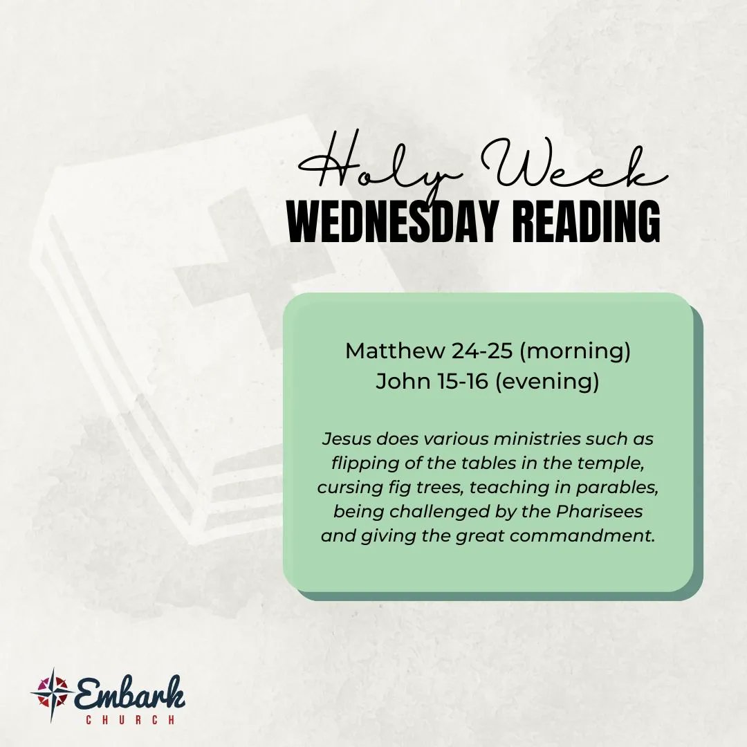 EmbarkChurch's tweet image. Prepare your heart for Easter by walking with Jesus through the week leading up to His death and resurrection. buff.ly/3JVxtYl