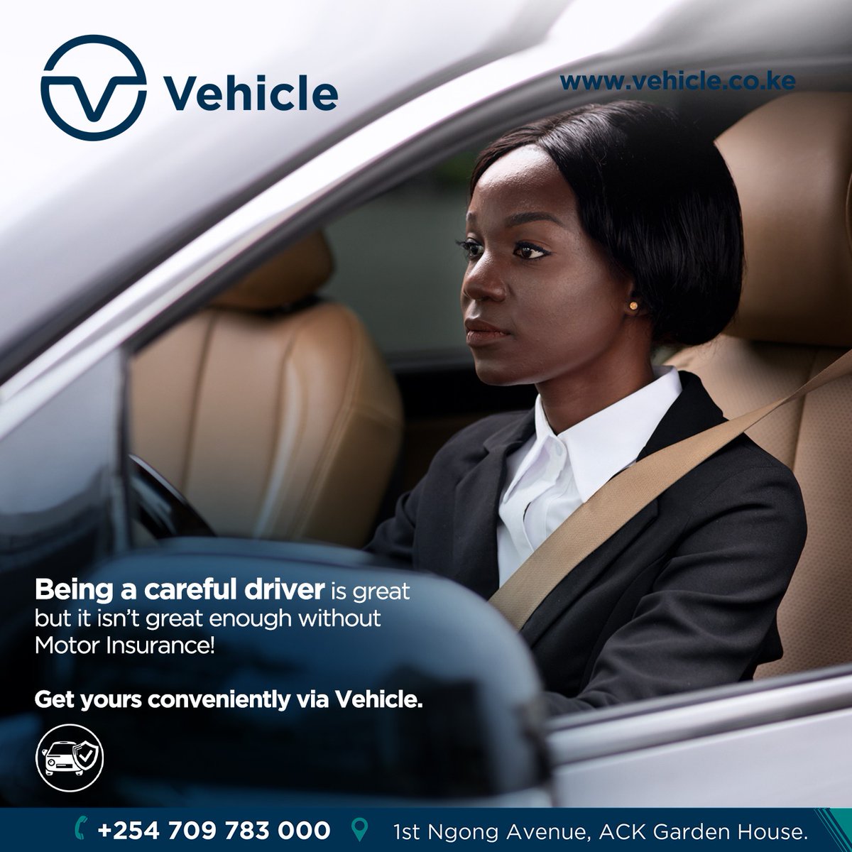 What is being a good driver without Motor insurance?  

You can get one conveniently via insure.vehicle.co.ke and many options available for you.  

#vehicleinsurance #Insurancecoverage #RevvedUp #ComprehensiveInsurance #RoadRage