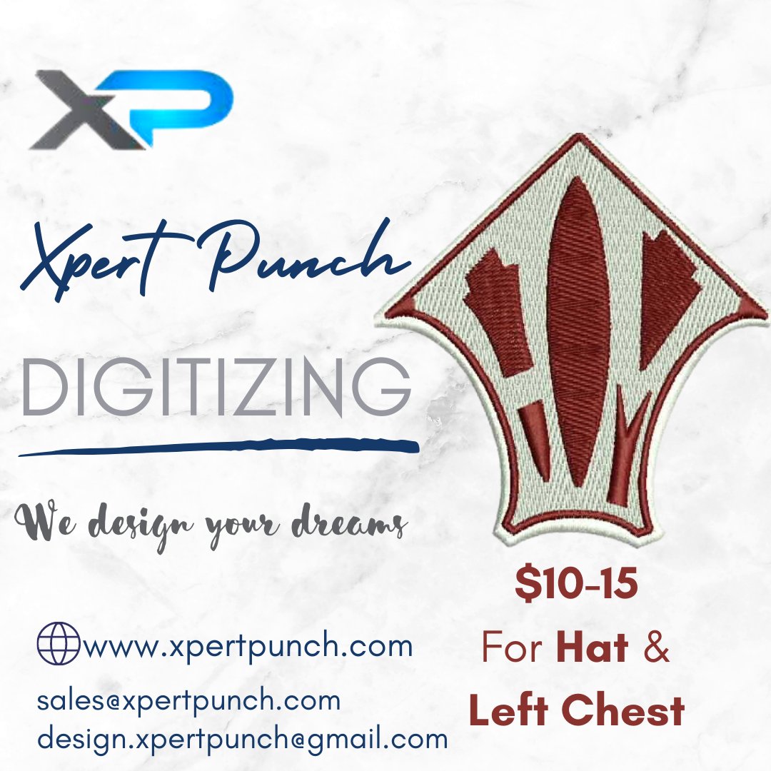 XpertPunch's tweet photo. Are you looking for digitizing, vector art services, patches or embroidered badges? Look no further! Xpert Punch provides all of these services and more! Visit us at https://t.co/Ec9qu8QAf3 to learn more or contact us at sales@xpertpunch.com! #XpertPunch #Digitizing #VectorArt https://t.co/w1ghiK3p1o