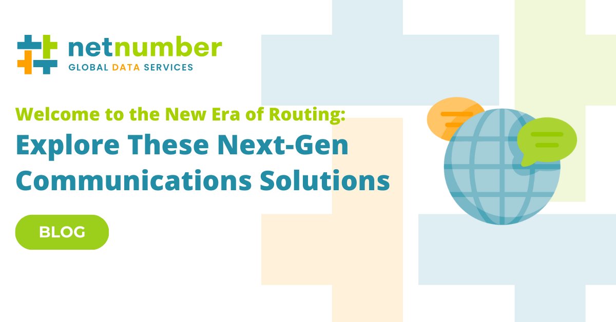 NetNumber's tweet image. Our latest blog uncovers our next-gen Routing services, including CarrierID and RCS Routing. Read now to learn more about how these solutions solve the mobile ecosystem’s complex problems: 
hubs.ly/Q01K3pHG0  
#RCS #Routing #messagingprotocol #NDCs #A2P