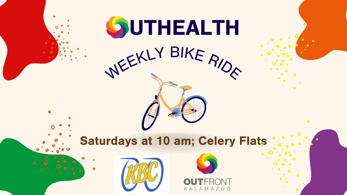 outfrontkzoo's tweet image. Don't forget...our OutHealth Bike Ride begins THIS SATURDAY promptly at 10 am. Make sure to arrive earlier for introductions and set up. #OutHealth #AlwaysOutFront #bikeriding #bikeride #lgbtqia #QueerRide