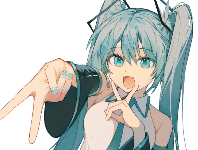 塗り別ver.  #初音ミク 