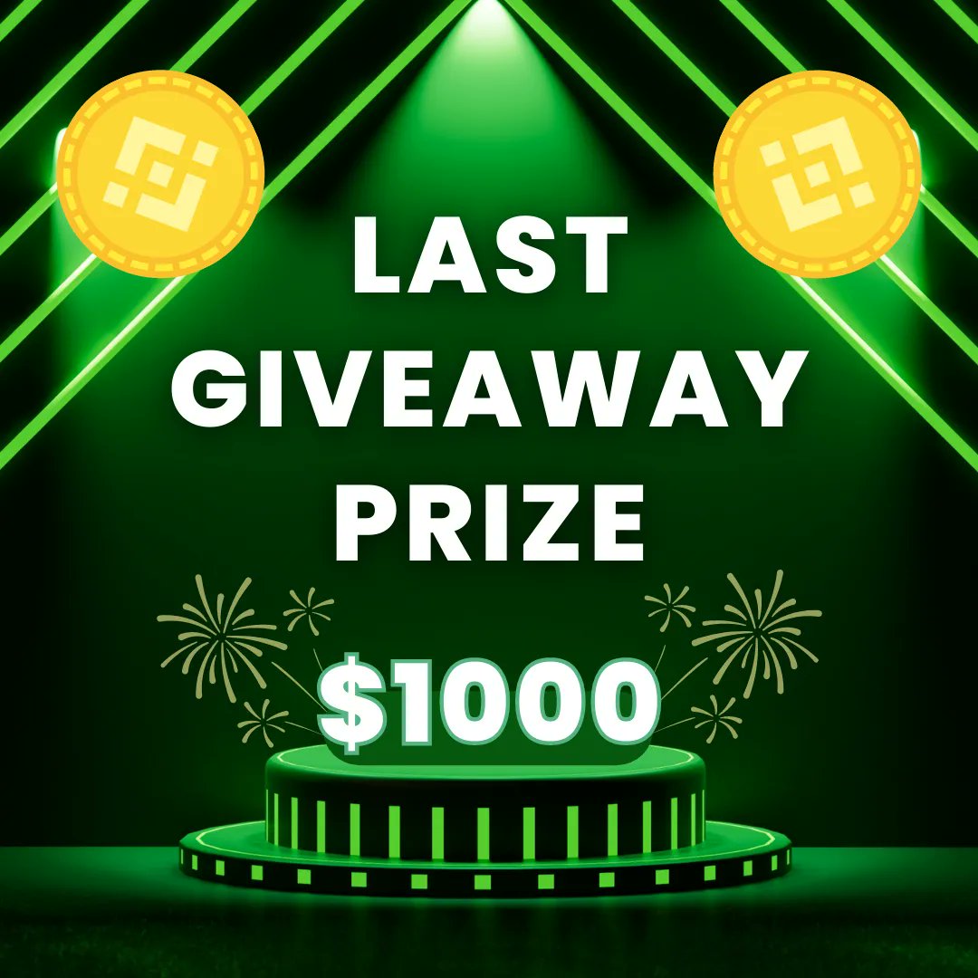 🎉 It's Giveaway Time 🎉

For our last giveaway, we're giving away $1000 in stablecoin to one lucky winner! 

To enter:
1️⃣ Follow @bonsaistrike
2️⃣ Like this post
3️⃣ Tag 3 friends in the comment section
4️⃣ Retweet