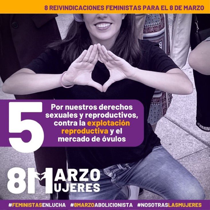 MovFemMad's tweet photo. Gobierno de coalición, ¡anulen la Instrucción que permite regularizar en este país la explotación reproductiva perpetrada fuera! Esa es la única declaración que queremos oír ahora. #HechosNoPalabras #FeministasEnLucha https://t.co/DDHjq2vuDp