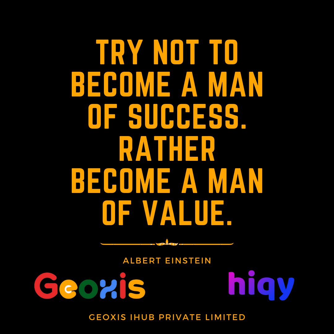 iGeoxis's tweet photo. TRY NOT TO BECOME A MAN OF SUCCESS. RATHER BECOME A MAN OF VALUE. https://t.co/tVR61SnIbI