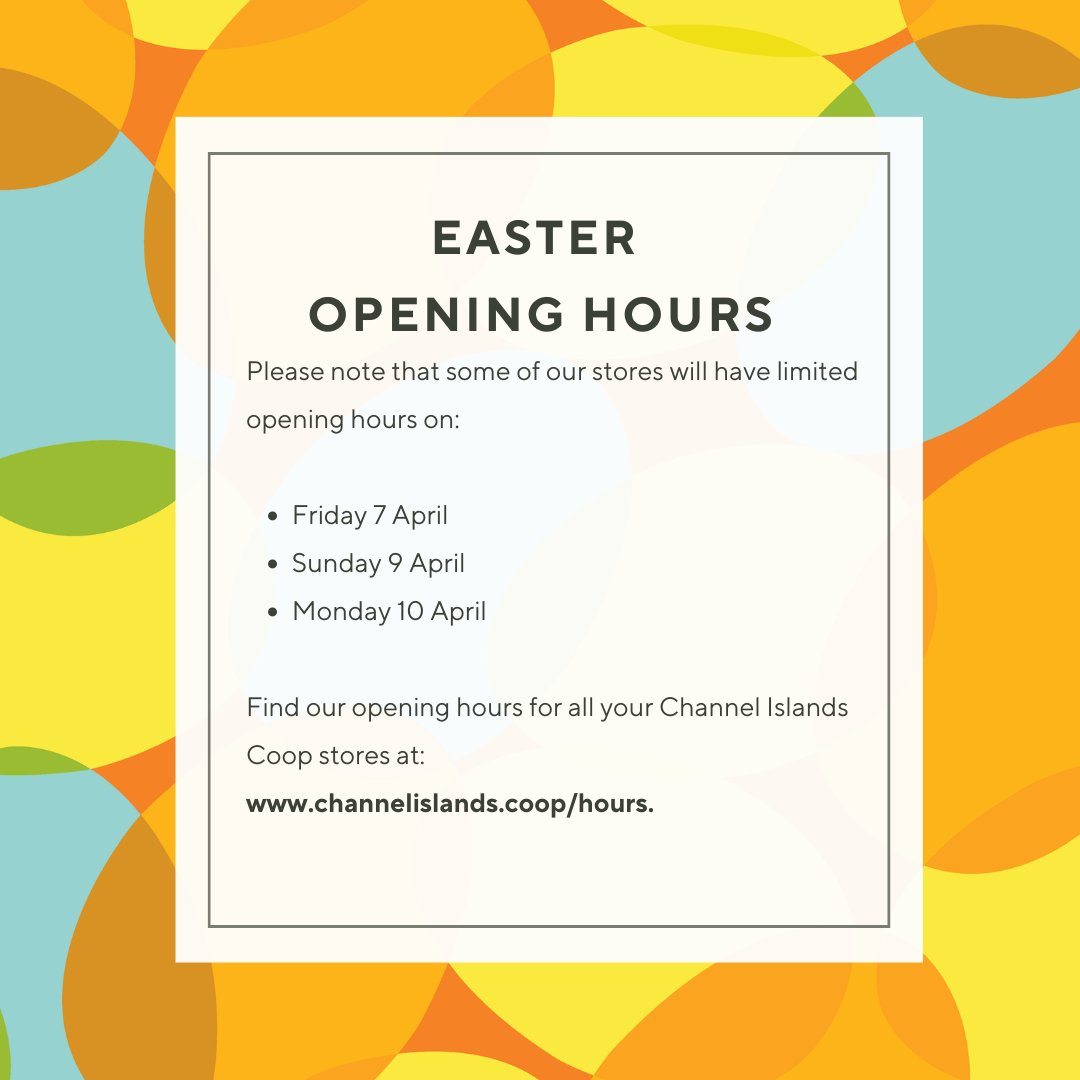 CI_Coop's tweet photo. Don't forget to check our opening hours for the upcoming Easter period! 🐰🐣

Click here: https://t.co/ffchXYrkB4 

#OpeningHours #CoopCI #Easter https://t.co/tvMnEsdtf8