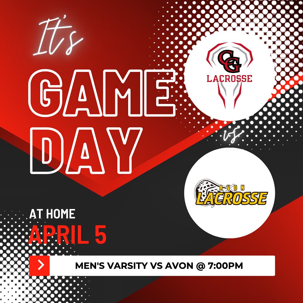 Center Grove LAX (@cgtrojanlax) on Twitter photo It’s Game Day! Our high school men’s Varsity team faces off against <a href="/Avon_Lacrosse/">Avon Lacrosse</a> at 7:00pm. Join us as we cheer on our Trojans! 🥍 #cglax #trojanpride #letsgotrojans
🎟 REMINDER: Students get into HOME games for FREE with a CG Student ID❗️ It’s Game Day! Our high school men’s Varsity team faces off against <a href="/Avon_Lacrosse/">Avon Lacrosse</a> at 7:00pm. Join us as we cheer on our Trojans! 🥍 #cglax #trojanpride #letsgotrojans
🎟 REMINDER: Students get into HOME games for FREE with a CG Student ID❗️