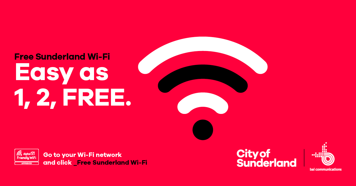 We’re delighted to join <a href="/SunderlandUK/">Sunderland UK</a> in announcing a huge expansion of public WiFi across the City.  Residents, businesses and visitors will be able to enjoy free, superfast and reliable Wi-Fi in many more outdoor places. 
#PublicWifi #SmartCities
bit.ly/3McKdwr