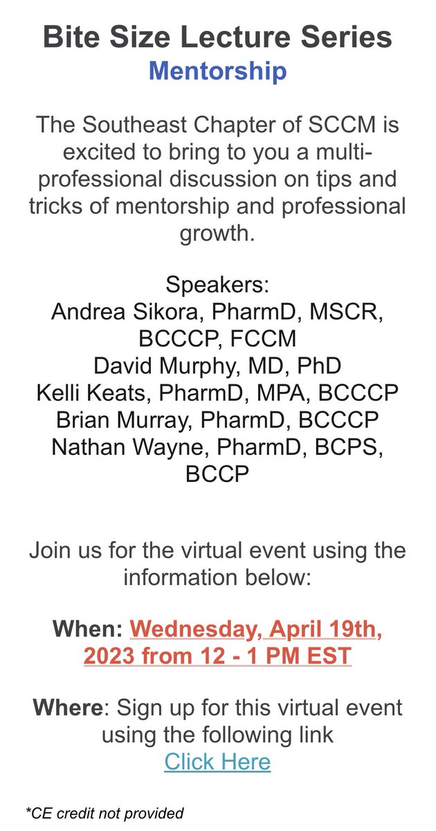 Our next #BiteSizedLecture is just around the corner! 

Sign up today tinyurl.com/29dcc42v