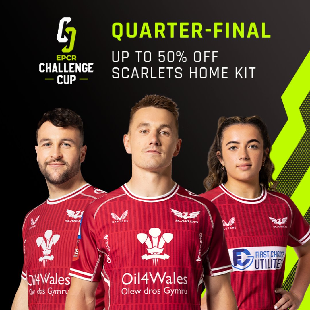 scarlets_rugby's tweet image. Up to 50% off online on Scarlets home shirts ahead of Friday's Quarter-Final at the Parc!

Get your shirt &amp;amp; ticket now👇
🛍 bit.ly/3Mh8WzI
🎟 bit.ly/2Wa7zLv

Hyd at 50% oddi ar grysau cartref Scarlets ar-lein o flaen y gêm fawr nos Wener! Prynwch tocyn a chrys👆