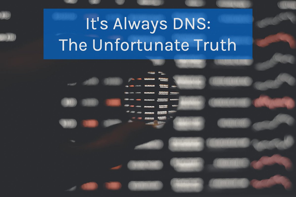 NetworkCalc's tweet image. Why is it always #DNS? 🤪

Learn the unfortunate truth: networkcalc.com/articles/its-a…

#network #Security