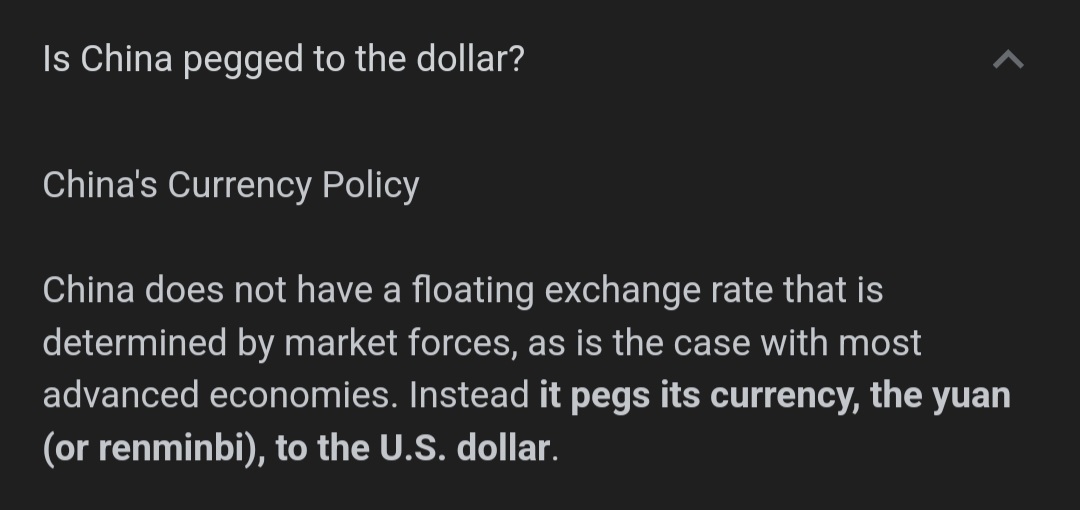 JeffCourville3's tweet image. Let me sooth some ill thought tensions out there...

Domestically, the $'s purchasing power is on a steady/stagnate ride with inflation...
#NoBigChange

Internationally, $'s purchasing power will be =(reciprocal) to the Yuan.
#Weaker 

1 ÷ .15 = $6.67