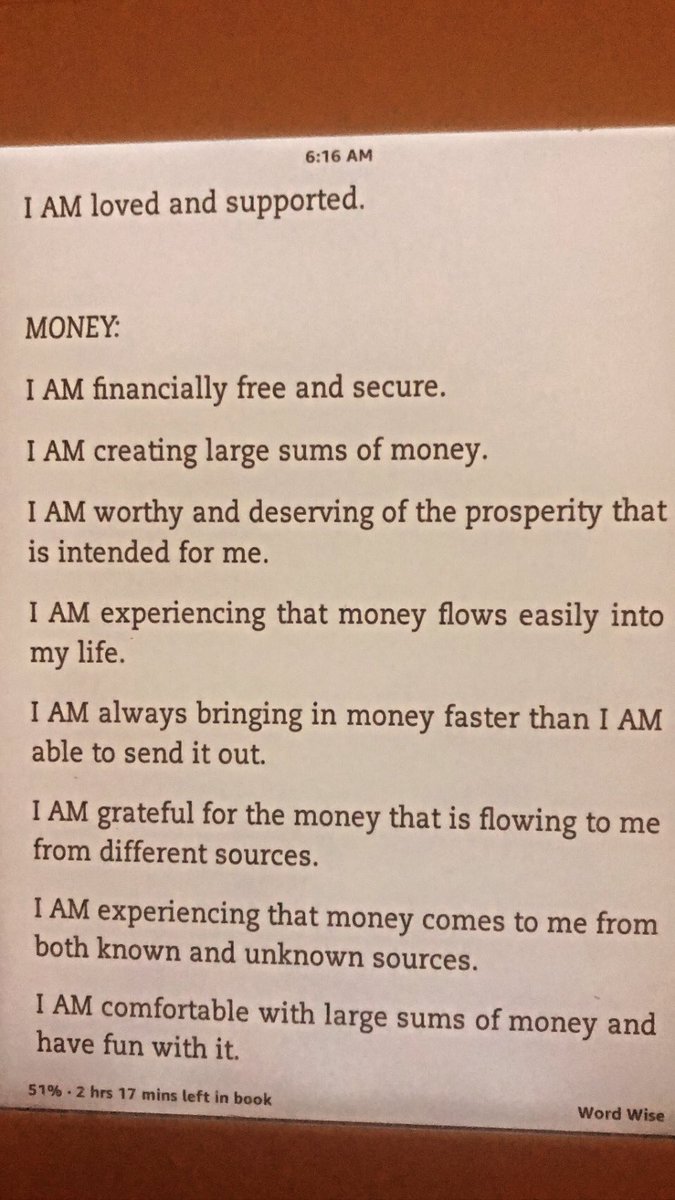 I read inspirational/self-help material for one hour (minimum) each morning to get my mind right for the day!🧠 

#getyourmindright #personaldevelopment