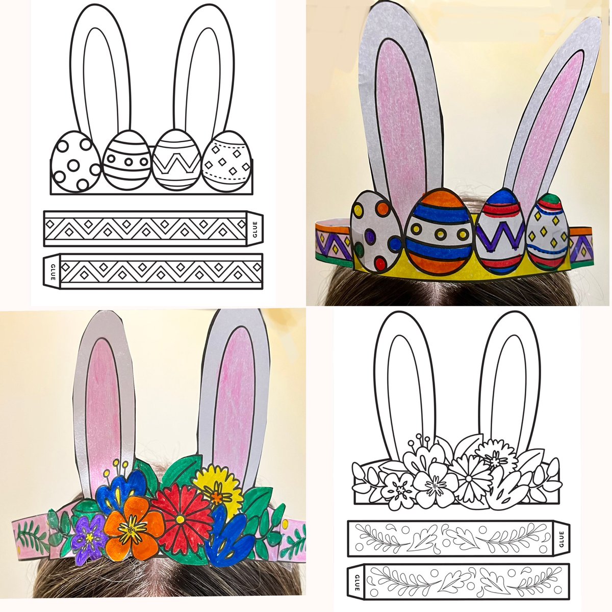 BeTheBestNanny's tweet image. See how to make these free Easter Crowns at bethebestnanny.com/2023/04/05/eas… #Easter #easterforkids #eastercrafts #kidscrafts
