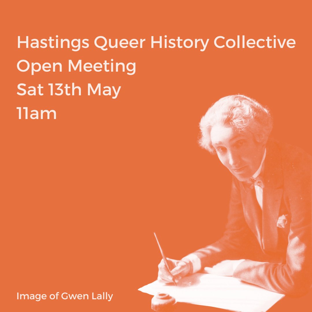 We have our new date for the (postponed) Hastings Queer History Collective meeting! Join us on the 13th of May to help dream up ways we can continue to share the stories of our vibrant and diverse community locally. To RSVP - bit.ly/3ECtMoQ