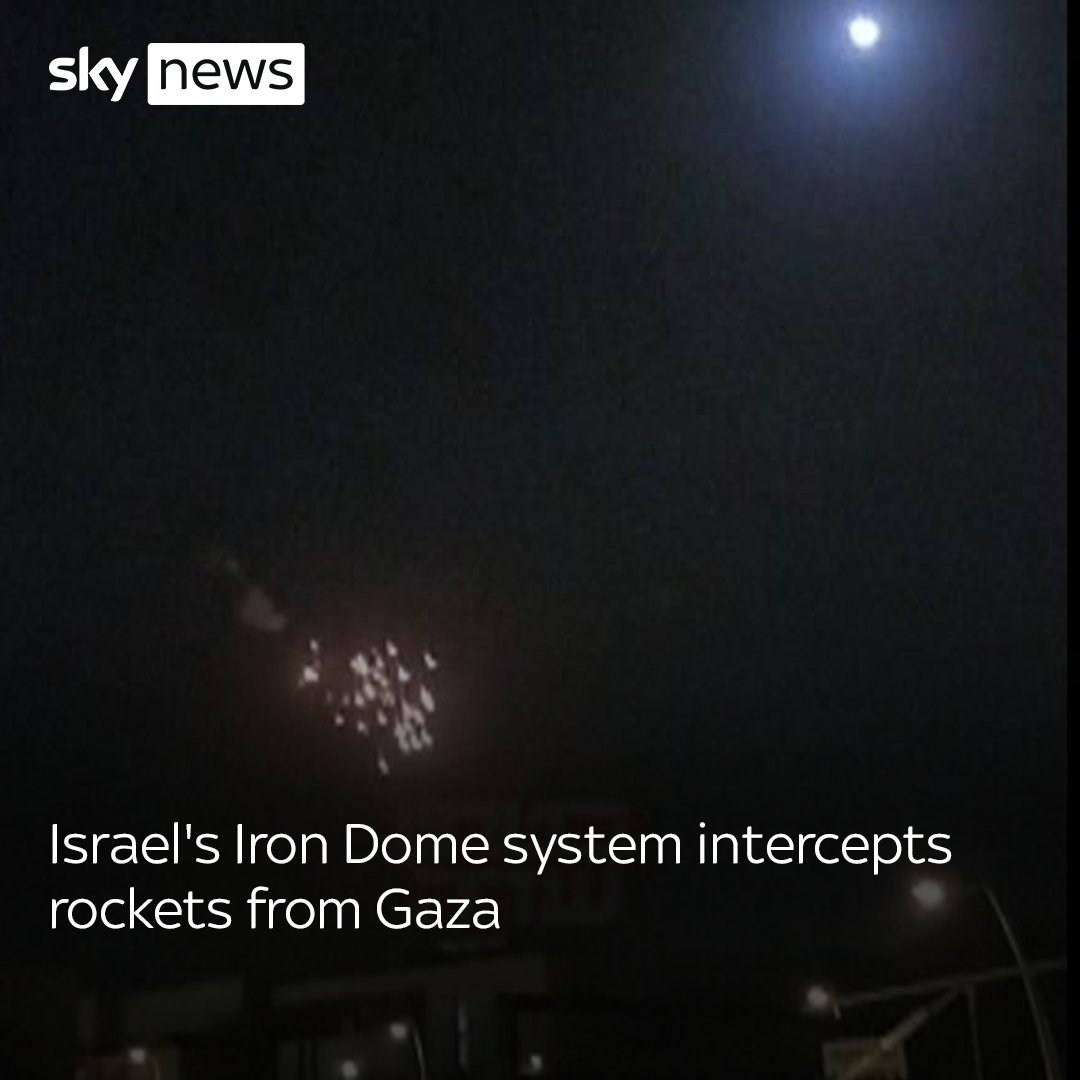 Sky News on Twitter "Watch the moment Israel's Iron Dome downs