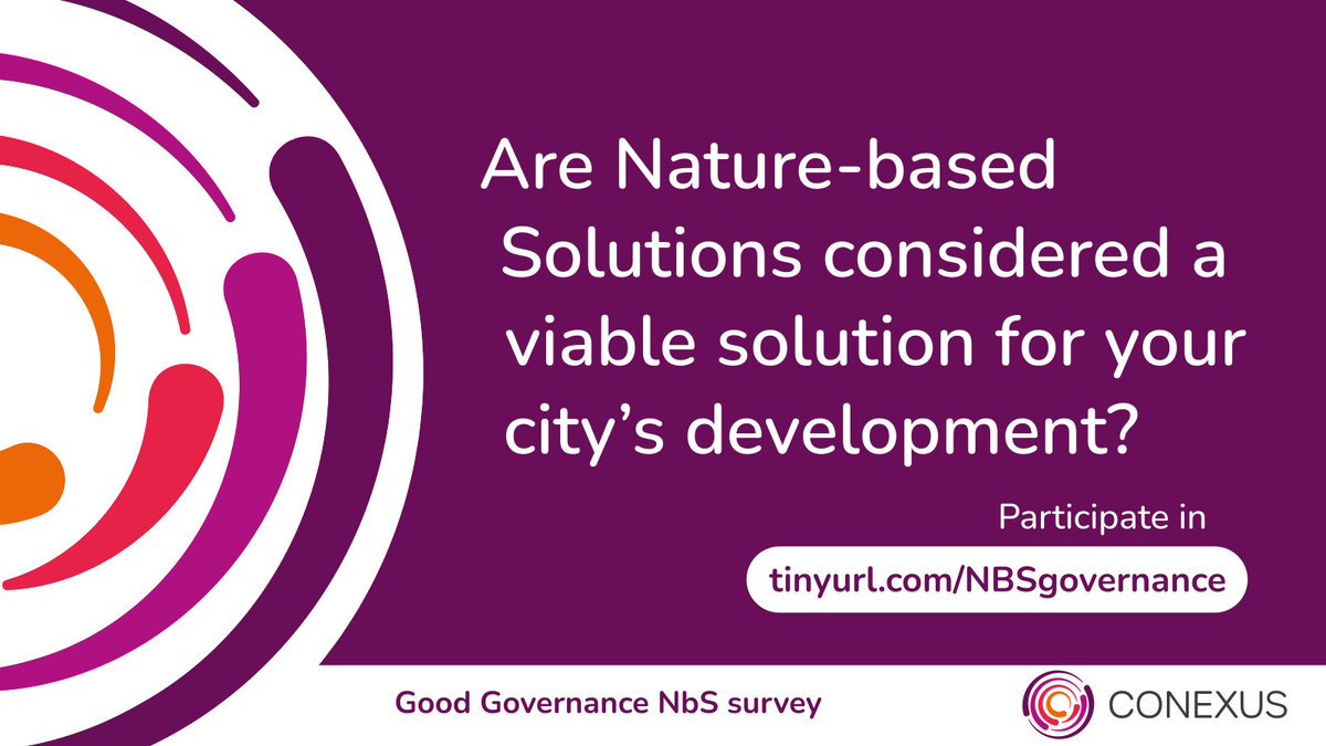 ConexusNBS's tweet photo. Are you involved in the planning or governance of Nature based Solutions? We’d like to hear from you! 

The survey is available in English, Spanish, Portuguese and Italian.

Share your thoughts at: https://t.co/FyVxVfR4Pf https://t.co/uYwdsgDLDm