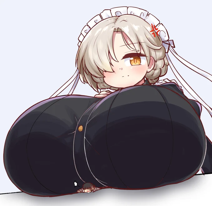 シェフィールドにおっぱいでつぶされる 