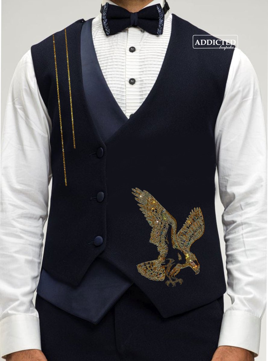 Looking for a stylish waistcoat with gurkha pants? Look no further, Addicted Bespoke brings you Blue Cotton regular fit embellished Vest with stylish gurkha pant. 
#addictedbespoke #vest #bespoke #powerclothing #designersuit #gurkhatrousers 
etsy.me/3ZH80rp via @Etsy