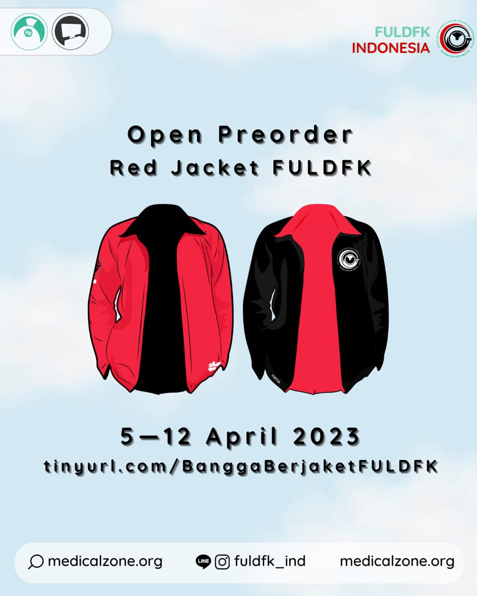 [OPEN PO RED JACKET FULDFK]

Assalamualaikum warahmatullahi wabarakatuh. Bagaimana kabar kalian? Semoga kita semua selalu berada dalam lindungan-Nya.

Mari kita lengkapi niat dan semangat dakwah di FULDFK dengan Jaket FULDFK!