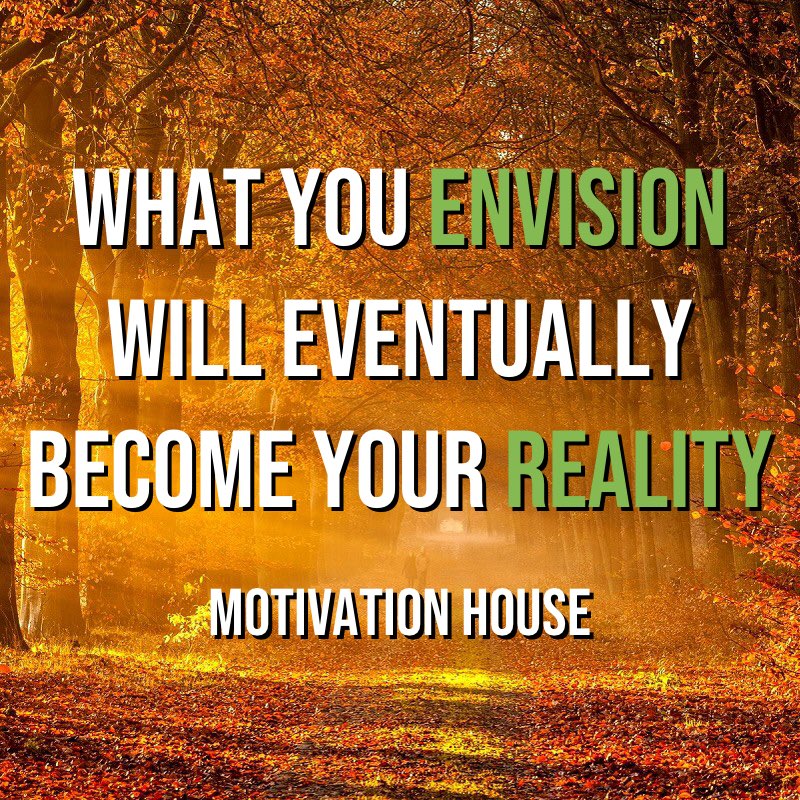 Envision greatness today! #Motivation #MotivationalQuotes #Inspiration #PowerfulThoughts