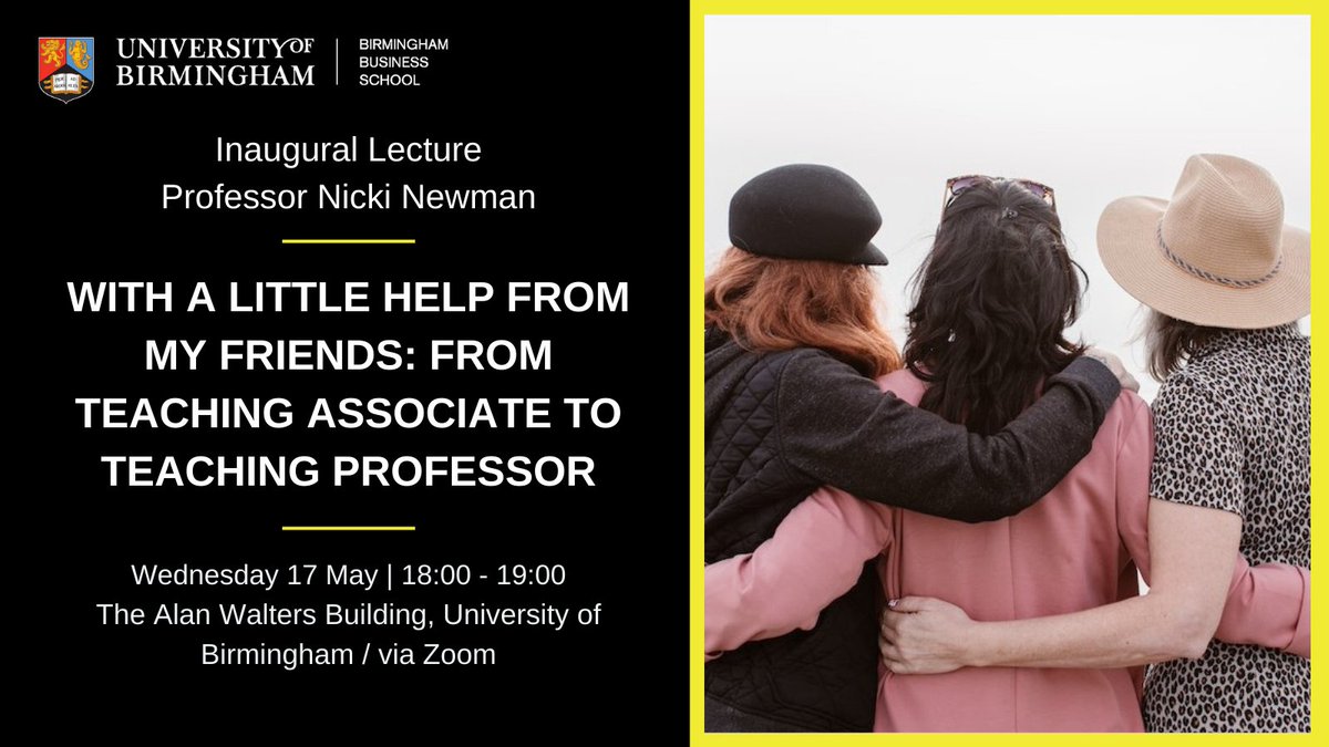 Bham Business School (@uob_business) on Twitter photo 👩🏫Interested in a teaching-focused career path?
Join Professor <a href="/Nicki_newman/">Nicki Newman</a> for her Inaugural Lecture where she'll be discussing her journey from teaching assistant to Professor of Business Education.
Register here ⬇️
birmingham.ac.uk/university/col… 👩🏫Interested in a teaching-focused career path?
Join Professor <a href="/Nicki_newman/">Nicki Newman</a> for her Inaugural Lecture where she'll be discussing her journey from teaching assistant to Professor of Business Education.
Register here ⬇️
birmingham.ac.uk/university/col…