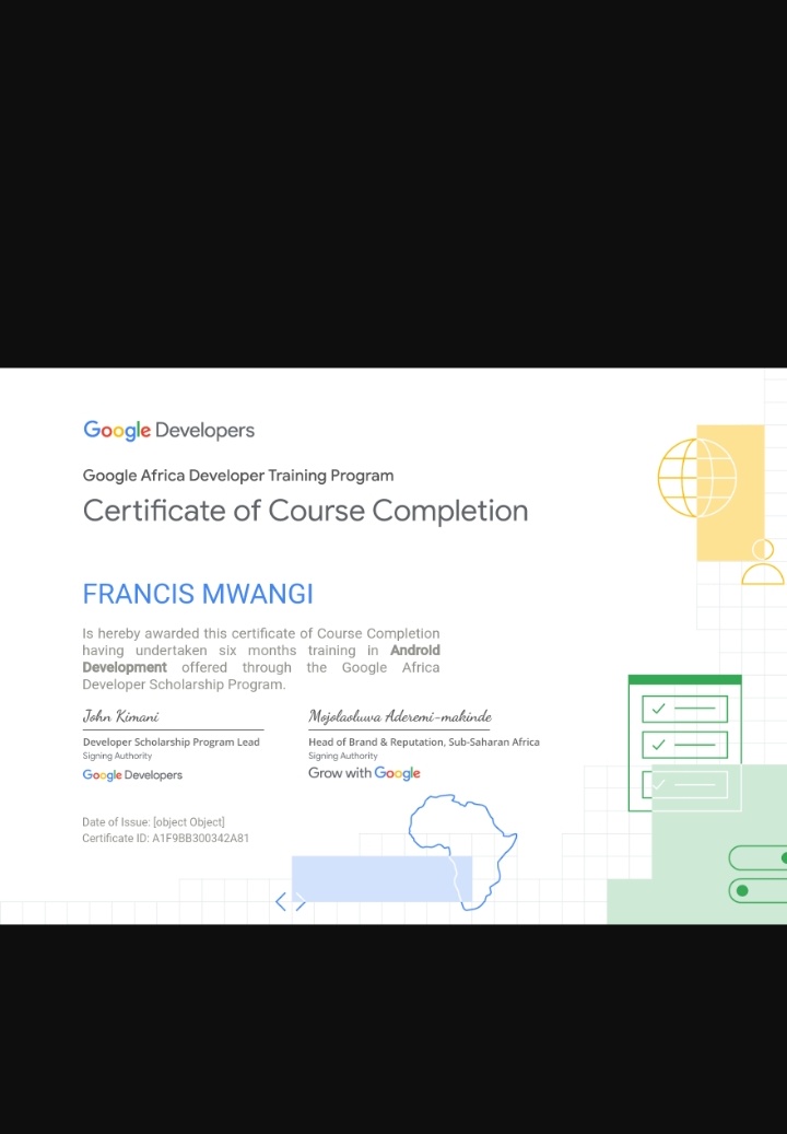 WaithakaFM's tweet photo. I'm grateful to @Google #SSAStudentSummit @Andela for the wonderful opportunity they offered me to learn valuable skills in tech. I look forward for more and greater opportunities, to learn and grow . https://t.co/AggO3p8hqe