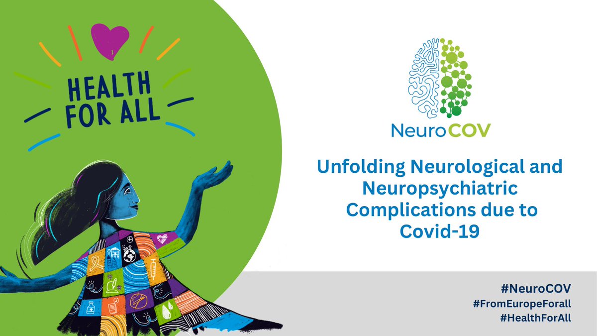 It's #WorldHealthDay, and we're drawing attention to #NeuroCOVID, the neurological & neuropsychiatric complications of #SARSCoV2. Our EU-funded project is dedicated to enhancing well-being globally. 

Learn more: neurocov.eu 

#HealthForAll #FromEuropeForAll #NeuroCOV