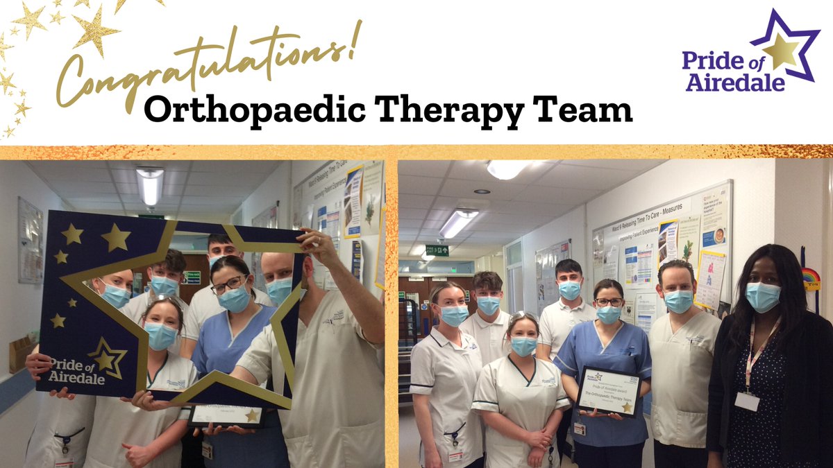 The Orthopaedic Therapy team introduced ‘Wellbeing Wednesday’ activity groups that have received great feedback from patients &amp; colleagues on the ward.

Activities include seated exercises, card making, jigsaws &amp; games to help improve productivity &amp; engagement.

#PrideOfAiredale