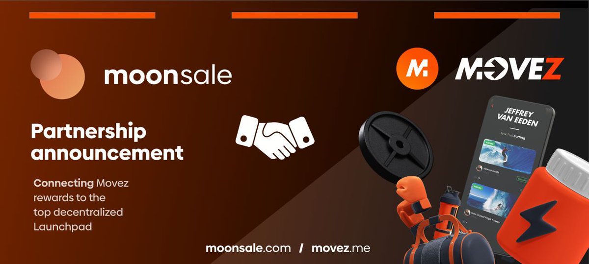 🎉MoonSale supports MoveZ Easter Challenge🎉 ⚡️To win a share of 1M #MOVEZ tokens (claimable on MoonSale): 🏃‍♂️Get active 🔥Burn calories 🏆 Score in Top 30 leaderboard ✅Follow & subscribe to MoonSale socials Details: t.me/moonsaleidos/1… #MoveZ #Easter #giveaway #MoonSale