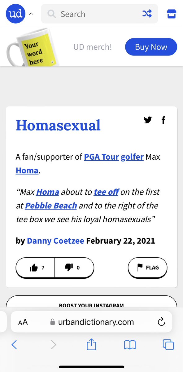 StewartRead6's tweet photo. @BarstoolBigCat @maxhoma23 Congratulations you’re in the Urban Dictionary 👌😂 https://t.co/2XJHGLSols