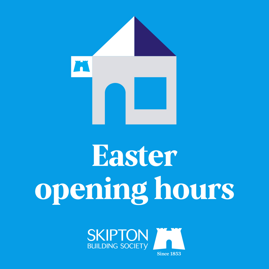 Just a reminder our branches and contact centre will be closed on Good Friday 7 April, Easter Sunday 9 April and Easter Monday 10 April. We'll be open as normal on Saturday 8 April.