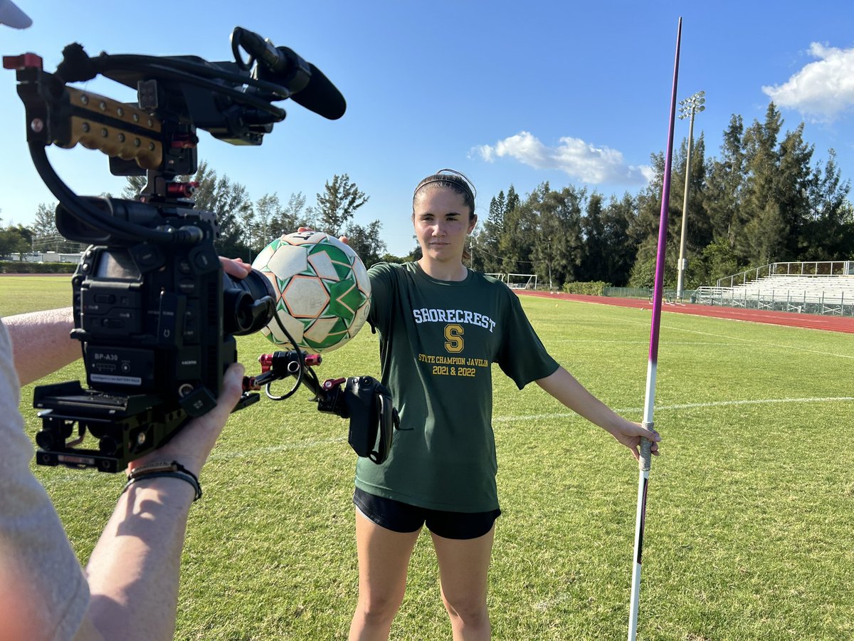 Thanks to @KasicaS_goalie4 of @ChargersBeMore for sitting down with us yesterday. The Notre Dame soccer commit and state championship javelin thrower will be featured in the 2023-24 season of #SSoT!