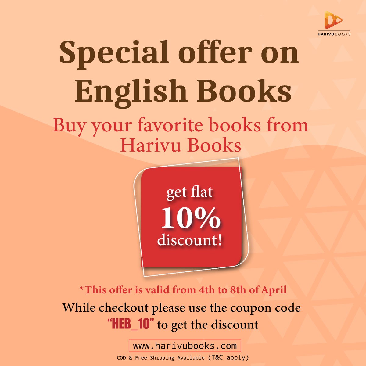 HarivuBooks's tweet photo. ಹರಿವು ಬುಕ್ಸ್ನಲ್ಲಿ ಇಂಗ್ಲೀಷ್ ಪುಸ್ತಕಗಳನ್ನು ಕೊಳ್ಳಿ, ರಿಯಾಯಿತಿ ಪಡೆಯಿರಿ!
https://t.co/qtKSpfdF5I
#english #Englishbook #buybooksonline #offer #OffersAvailable #discounts #harivu #books #offeroftheday #BuyNow https://t.co/IYuwPxZfUr