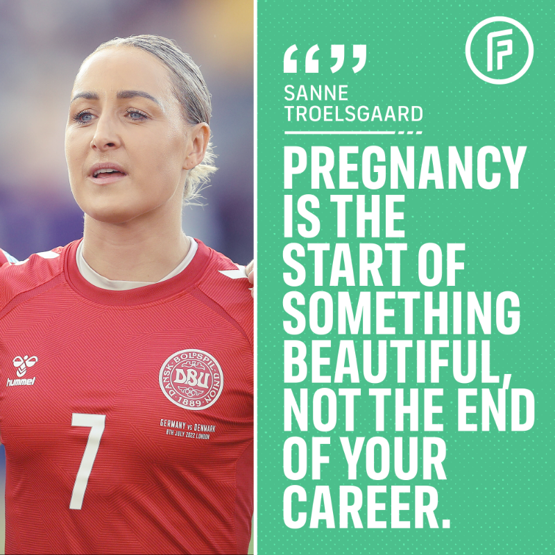 FIFPRO's tweet photo. Now 34, Danish midfielder Sanne Troelsgaard looks back on the difficult choices she felt she had to make to protect her career.