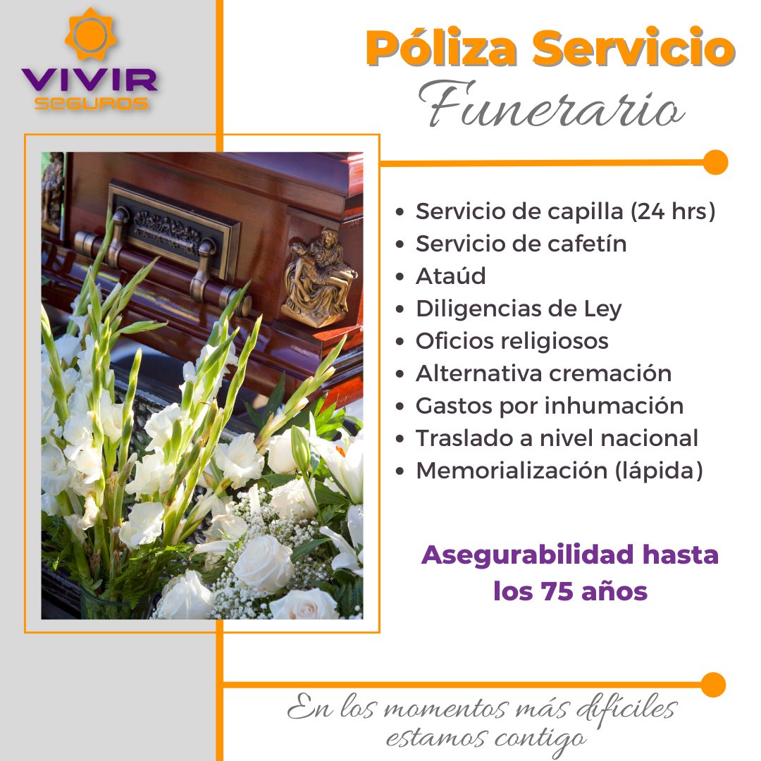 vivirsegurosVE's tweet photo. Cuando más nos necesitas estamos contigo, te brindamos #tranquilidad con nuestras diversas opciones en nuestra #póliza de #serviciofunerario, con sumas aseguradas #adaptadas a tu #presupuesto. https://t.co/gwWfQ5VwSb