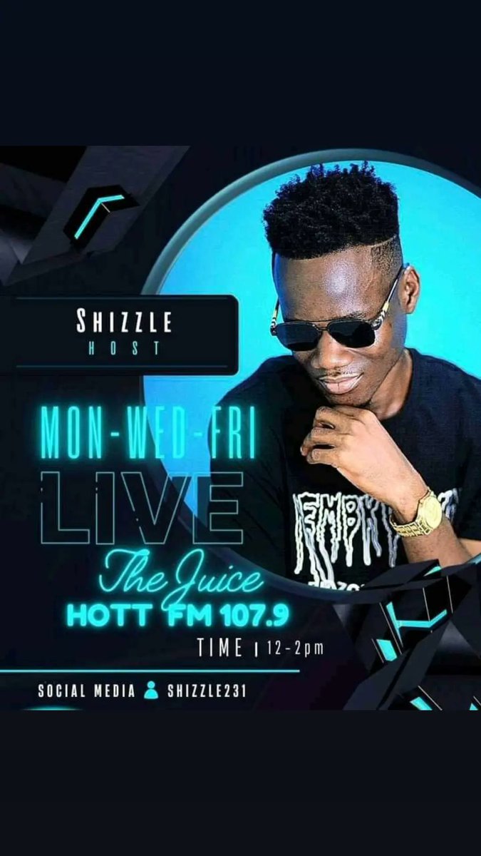shizzle231's tweet photo. WEDNESDAY VIBES 🎶🔥
‼️‼️ Catch me live on @HottFM at 12:00 pm 🎤🎧 #TheJuice #Liberia https://t.co/TkQltdRwtH