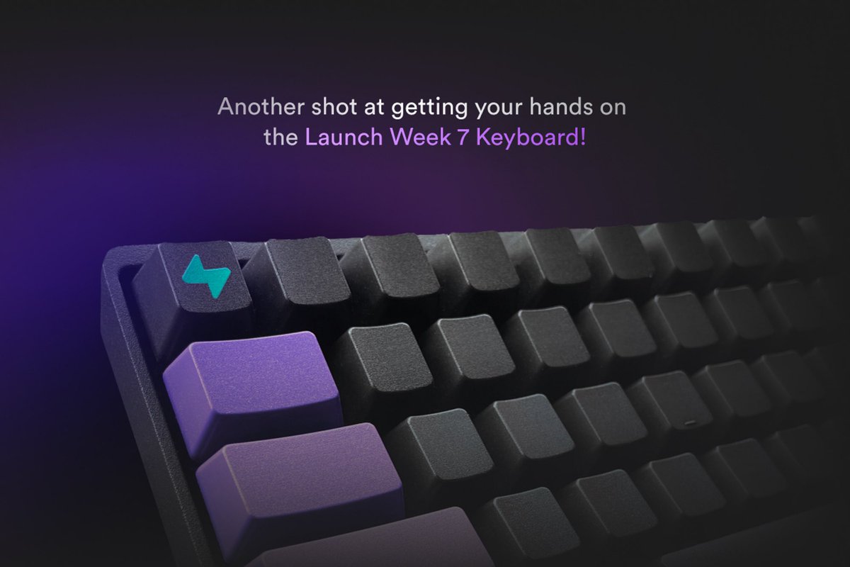 Want the LW7 Keyboard?

- Cherry MX Mechanical Key Switches
- N-key rollover
- Aluminum case

👇How to win… 👇