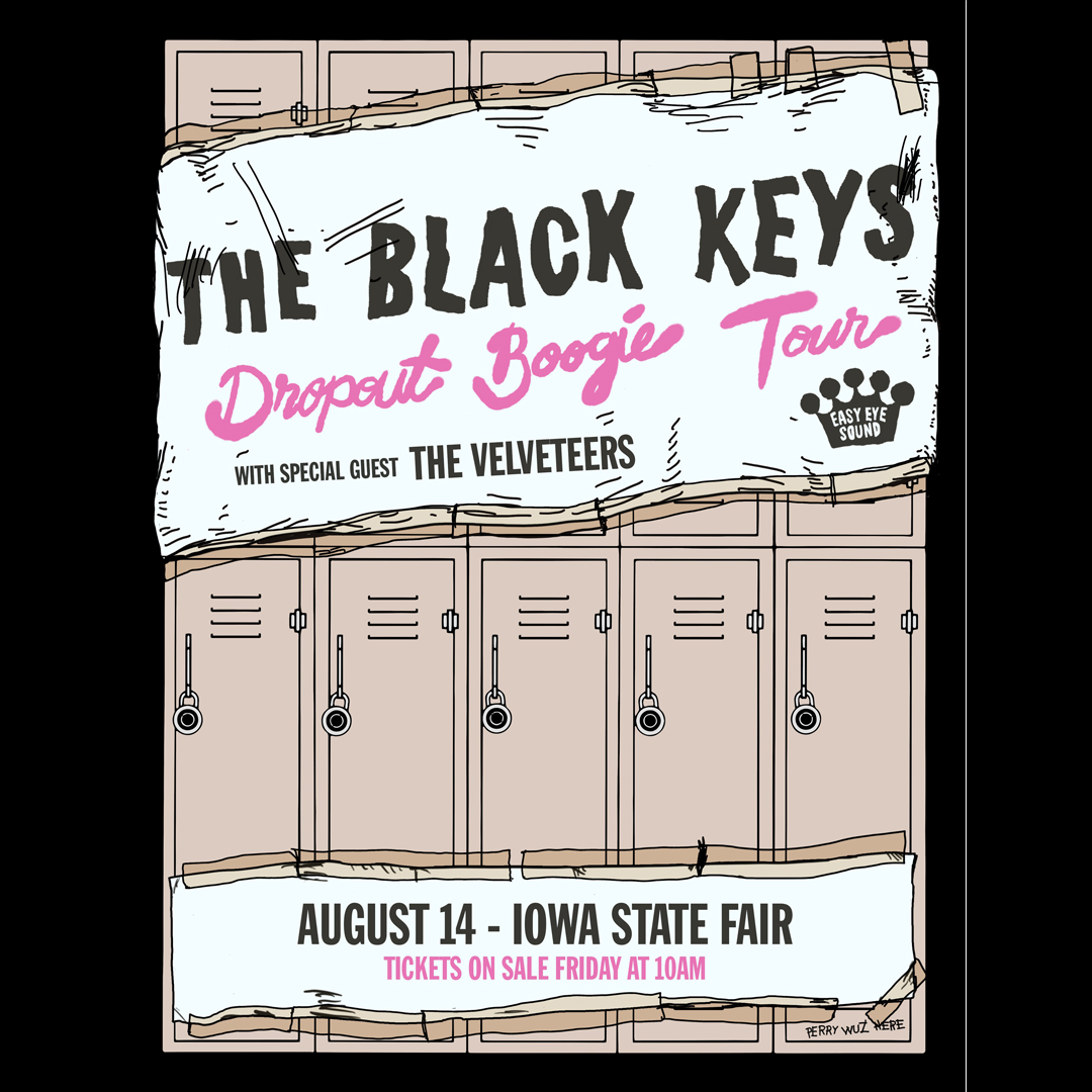Howlin' for today's Grandstand lineup updates! 🎙️😄 AUGUST 14: @theblackkeys with special guest @TheVelveteers 🖤🎸 AUGUST 15: @jeffdunham: Still Not Canceled 🌶️👴 Tickets for both shows go on sale this Friday (April 7) at 10 a.m. at iowastatefair.org.
