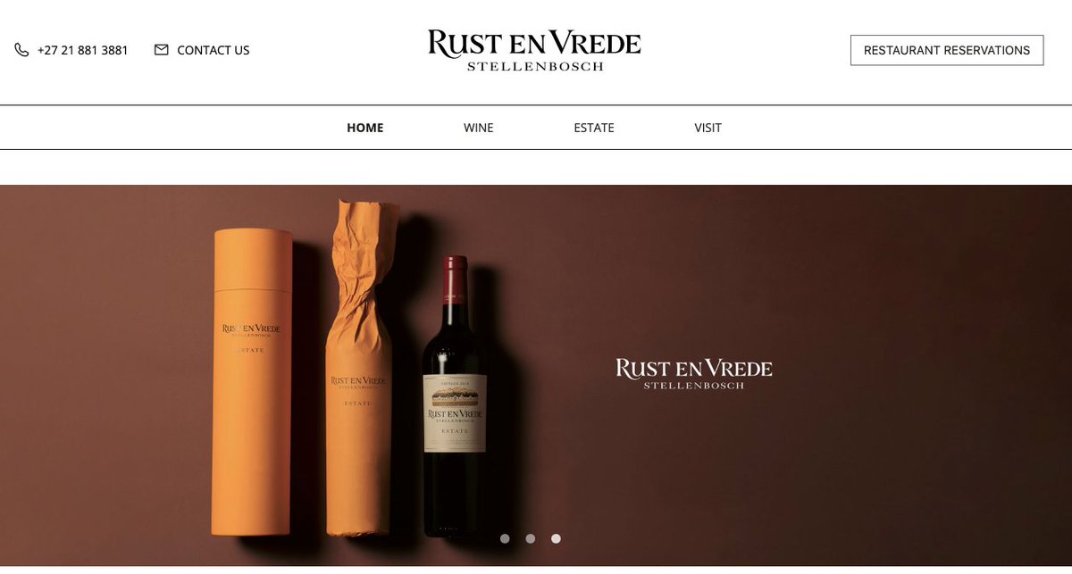 modernwebinfo's tweet photo. Rust en Vrede Stellenbosch

Congratulations to Jean Engelbrecht and the Rust en Vrede Team with your new website.

Read more: 
https://t.co/LMoPA3KGZA

#website #stellenbosch #wine #winefarm #rustenvrede @rustenvrede1694 https://t.co/9IBiPxyIaz