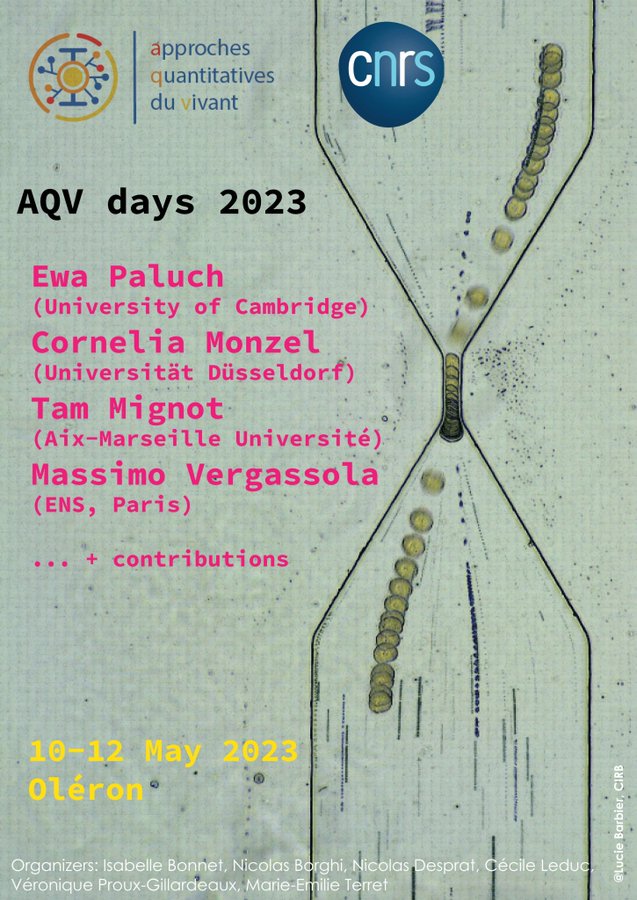 Dead line extended until April 12th: 2023-aqv-days.sciencesconf.org