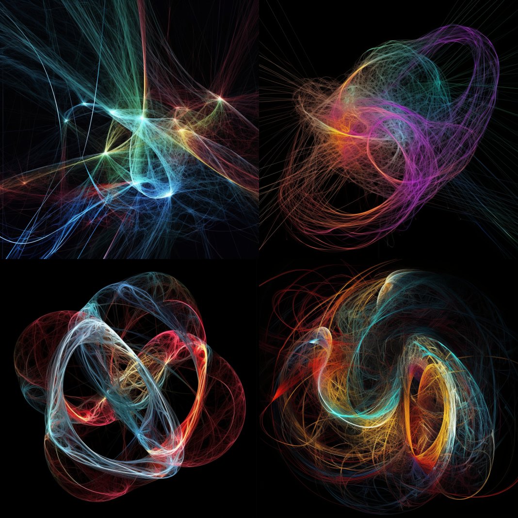 bmuco_org's tweet photo. Unlocking new realms of creativity and expression with AI-generated art! Check out this stunning image of 'string theory' created by the AI 'Midjourney.' 
 #aiart #physics #promptxart #stringtheory #creativity #amazingpotential #discoverAI #expressiveAI https://t.co/g3JUDCT6lG